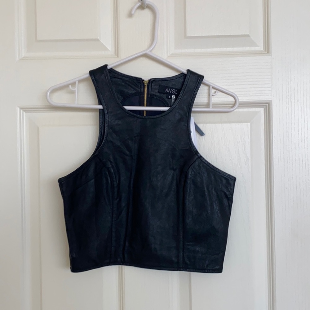 Black Angl crop top. Size S. New with tags.